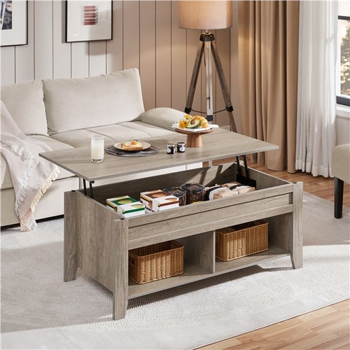 Wooden lift top coffee table - lift,