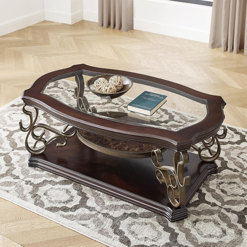 Dark brown retro wooden - 52'',