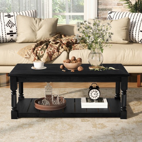 Farmhouse wooden coffee table - wooden,