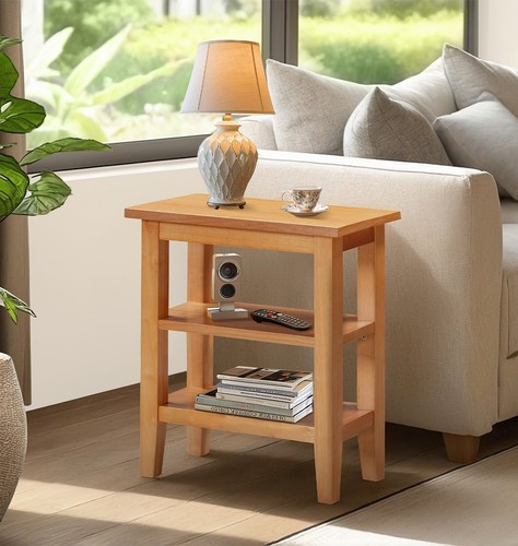 Side table wooden oak - side, table,