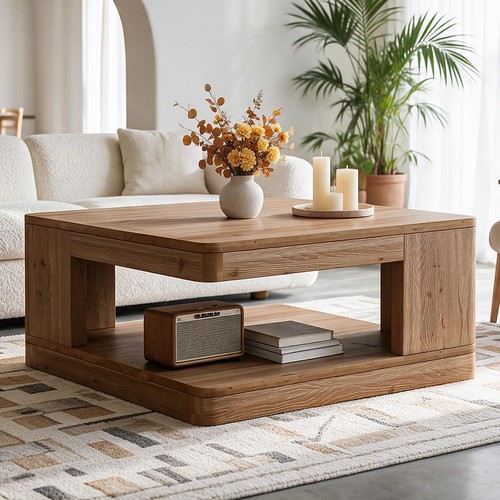Modern solid wood square - modern,