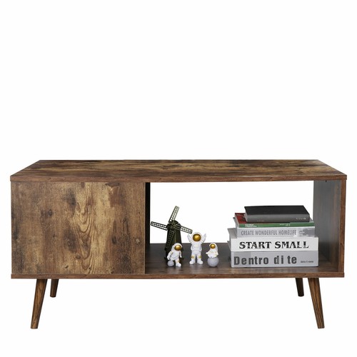 Retro wooden coffee table - wooden,