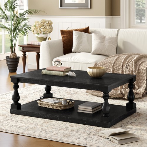 Modern wooden coffee table - modern, w/