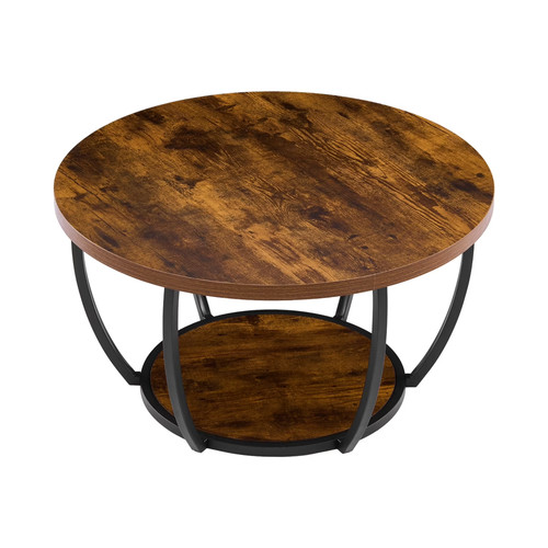Round coffee table - coffee, modern