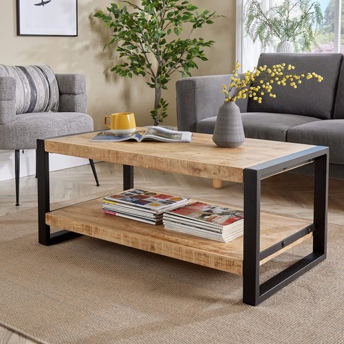 Industrial coffee table mango - coffee,