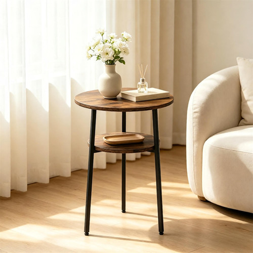Tier round wooden - 2‑tier,
