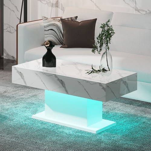Led coffee table with - led,