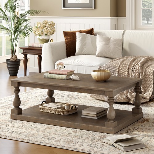 Modern wooden coffee - modern, table
