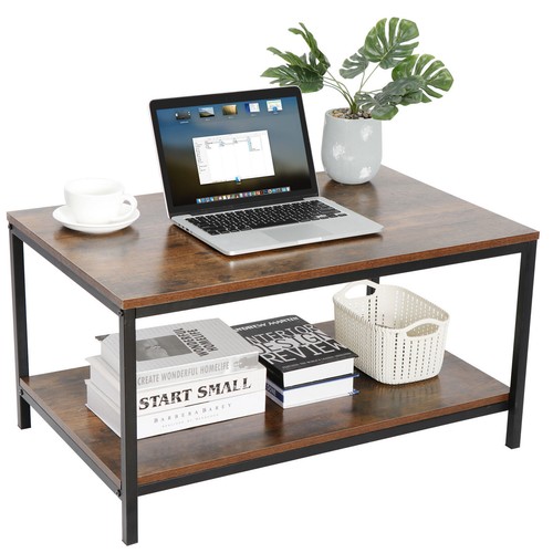 Wooden coffee table open - table,