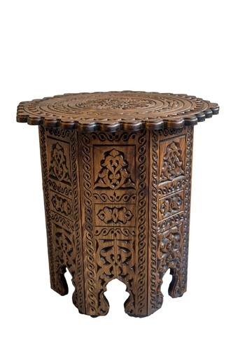 Wooden round coffee - wooden,