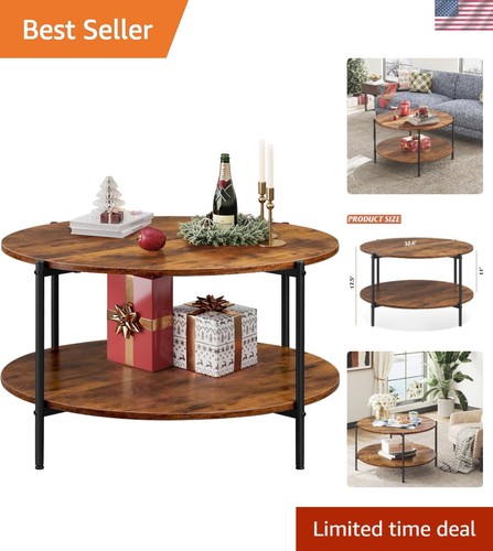 Rustic brown round coffee - rustic,