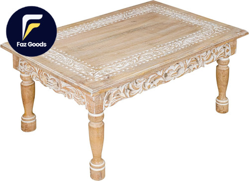 Rectangular wooden coffee - wooden,