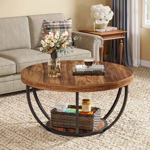 Round coffee table tier - round,