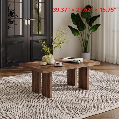 Wood coffee table - wood,