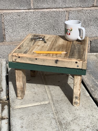 Handmade rustic wooden coffee - ,