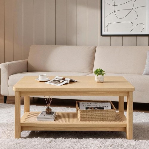 Wooden coffee table tier - coffee, 2-tier