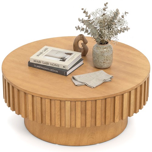 Round coffee table with - round,