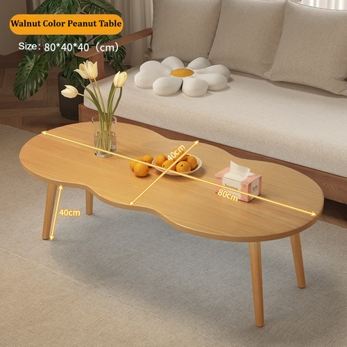 Natural wooden coffee table - natural,