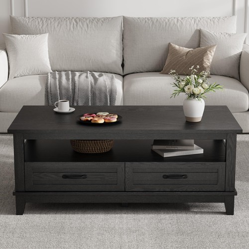 Black coffee table - black,