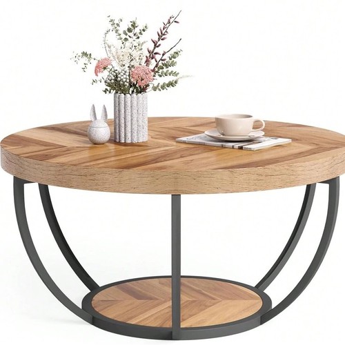 Round coffee table tier - round,