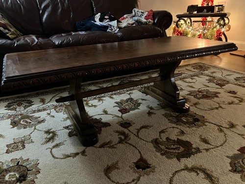Wooden tiger wood coffee - tiger, table