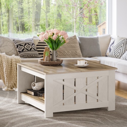 Square coffee table farmhouse - coffee,
