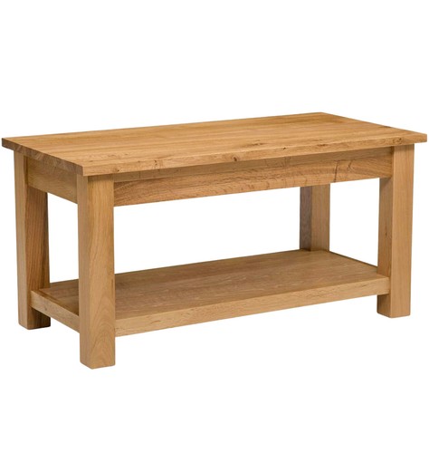 Coffee table large solid oak - solid,