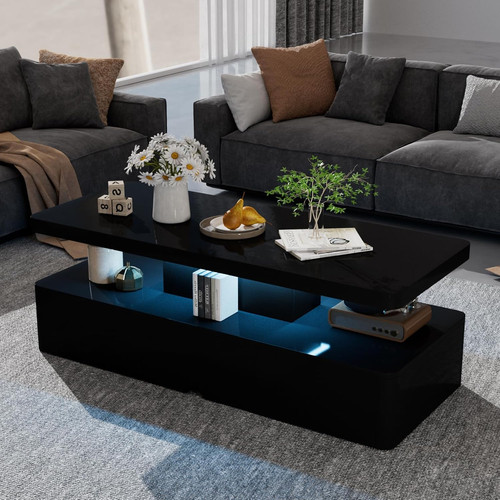 Modern led coffee table - modern,