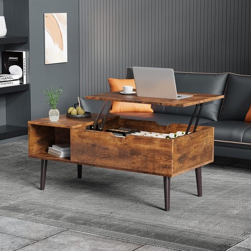 Brown lift top coffee - coffee, tables