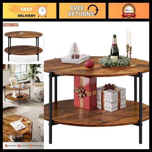 Round coffee table with - table,