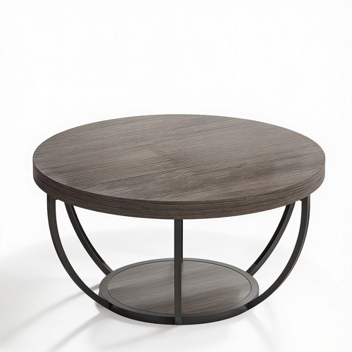 Wooden coffee table - table,, 2-tier