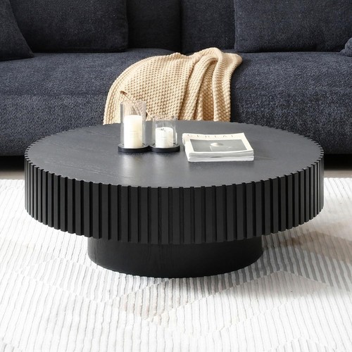 Round coffee table - round,
