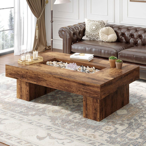 Inch rustic coffee table - coffee,
