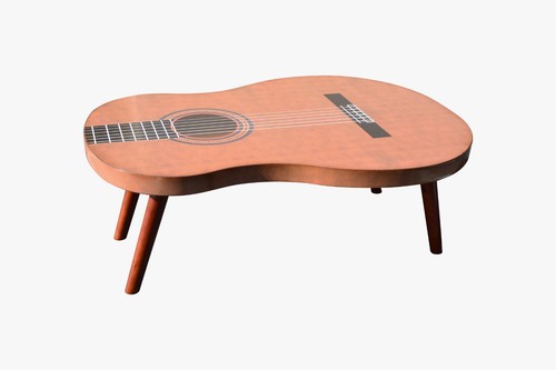 Wooden guitar coffee table - 48",