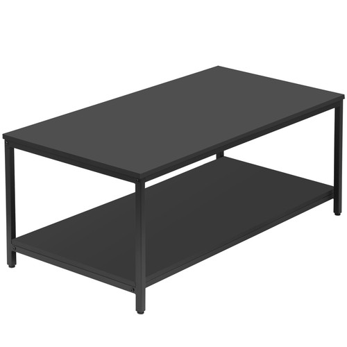 Black coffee table - table, 2-tier