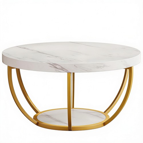 Wooden coffee table - coffee, 2-tier