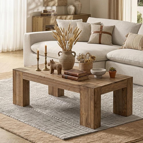Inch solid wood coffee - solid,