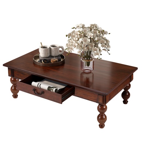 Rectangular wooden coffee - rectangular,