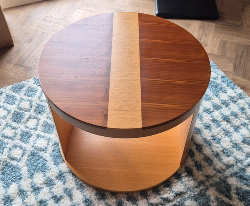 Small round wooden coffee - wooden,