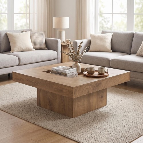 Square coffee table - square,