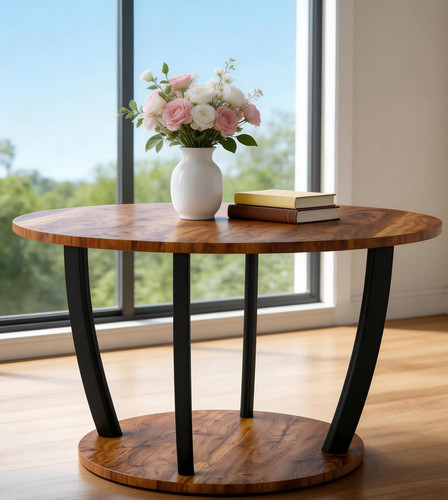 Round coffee table tier - round,