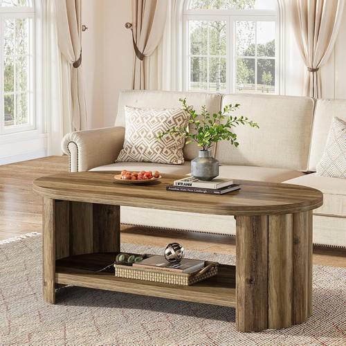 Wooden oval coffee - oval,