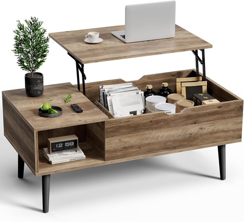 Lift top coffee table hidden - top,