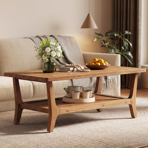 Solid wood coffee table - solid,