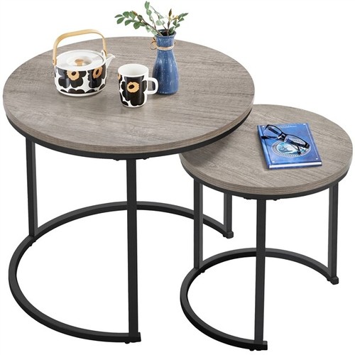 Rustic nesting coffee - coffee, table