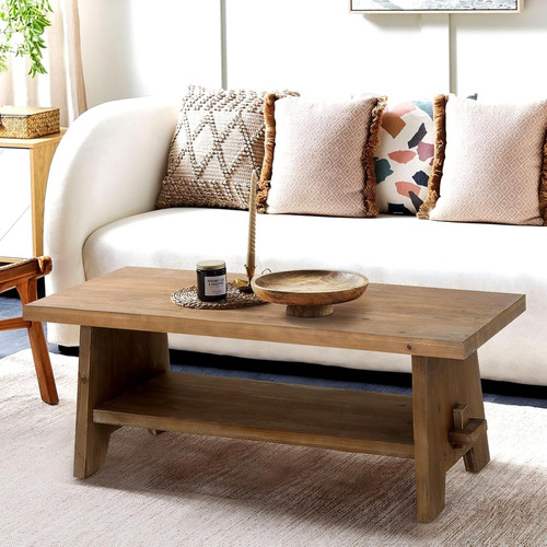 Farmhouse wood coffee table - farmhouse,