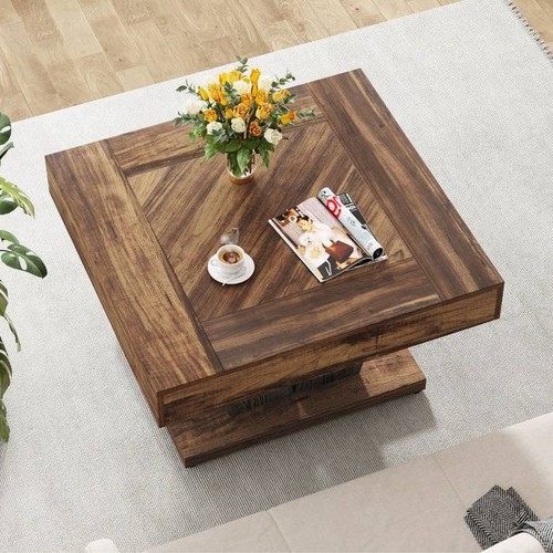 Square farmhouse coffee table - square,