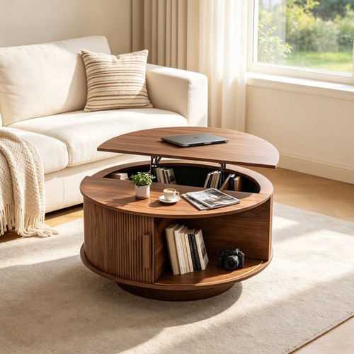 Round lift top coffee - 31.5",