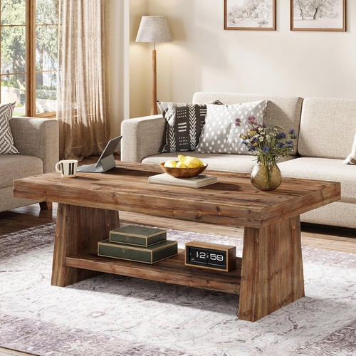 Solid wood coffee - wood, table