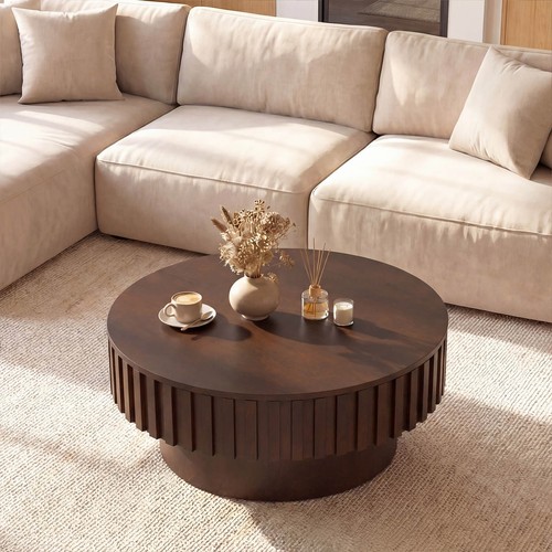 Round coffee table - table, with